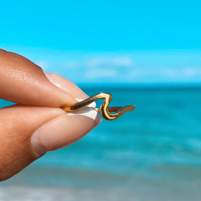 Gold Wave Ring