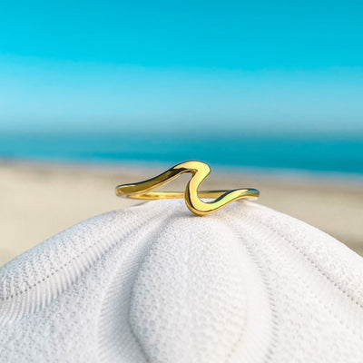 Gold Wave Ring