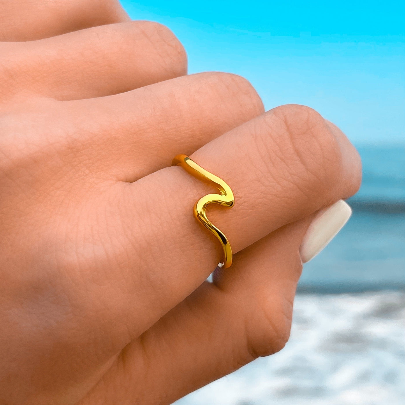 Gold Wave Ring