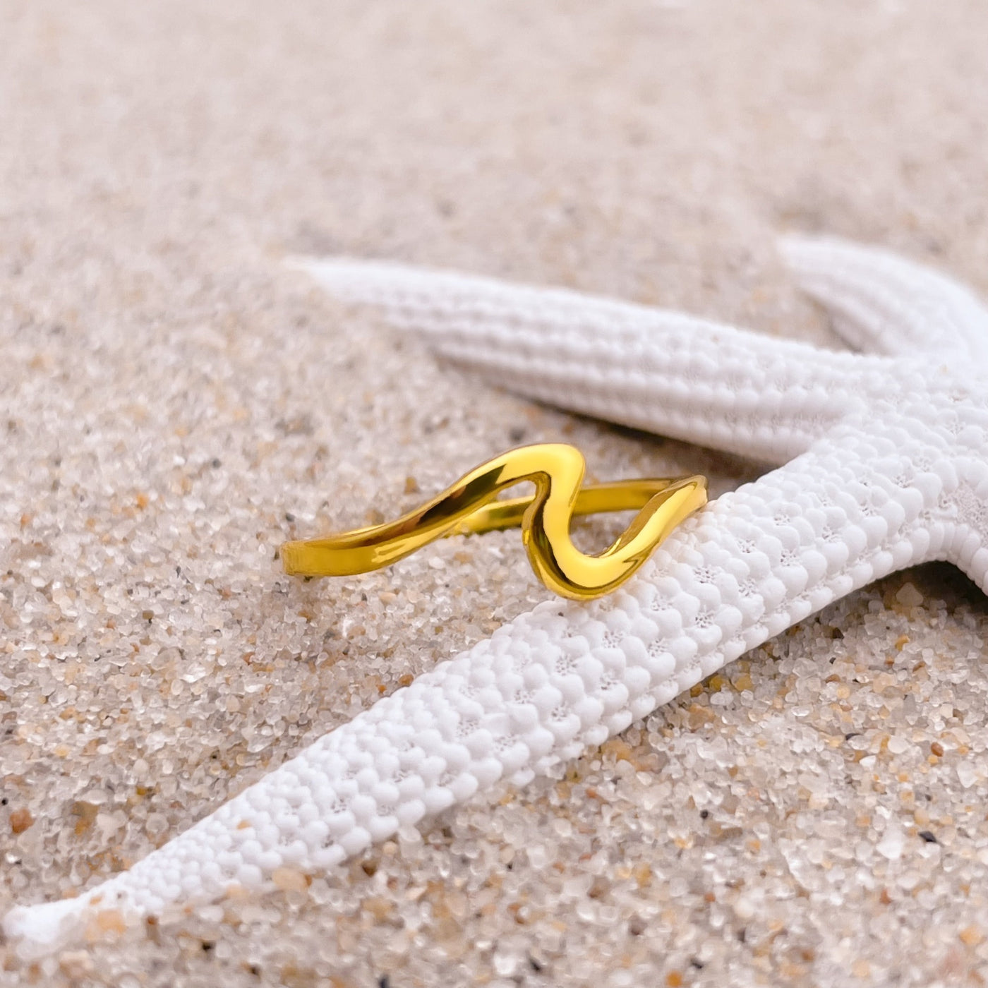 Gold Wave Ring