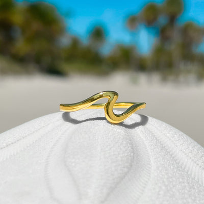 Gold Wave Ring