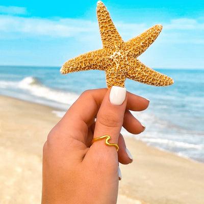 Gold Wave Ring