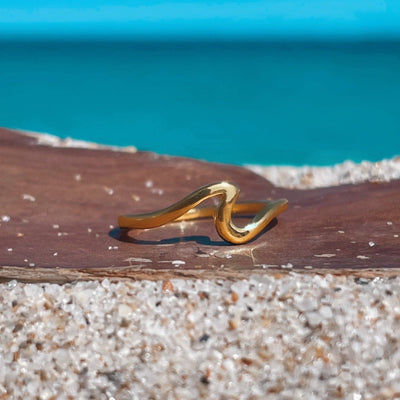 Gold Wave Ring