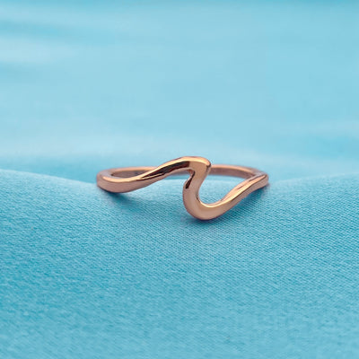 Rose Gold Wave Ring