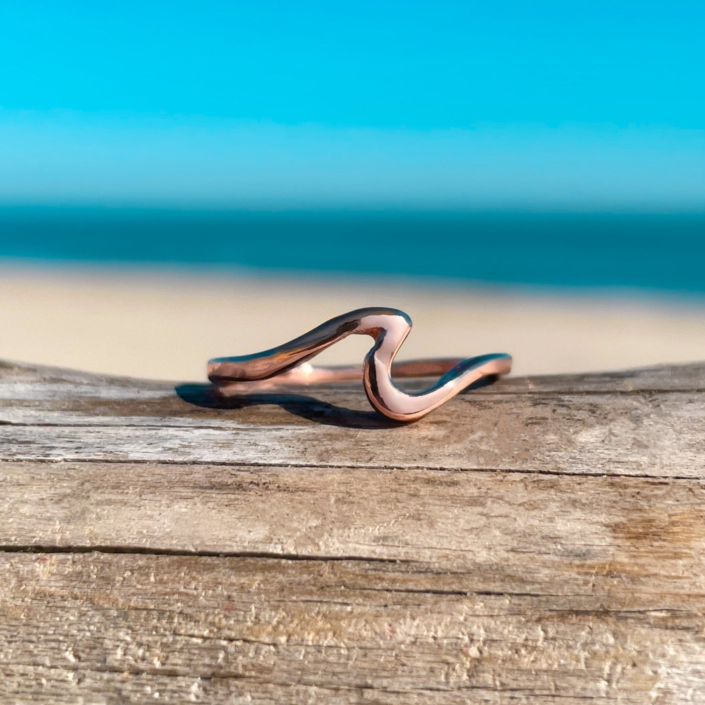 Rose Gold Wave Ring