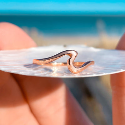 Rose Gold Wave Ring