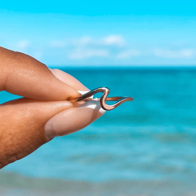 Rose Gold Wave Ring