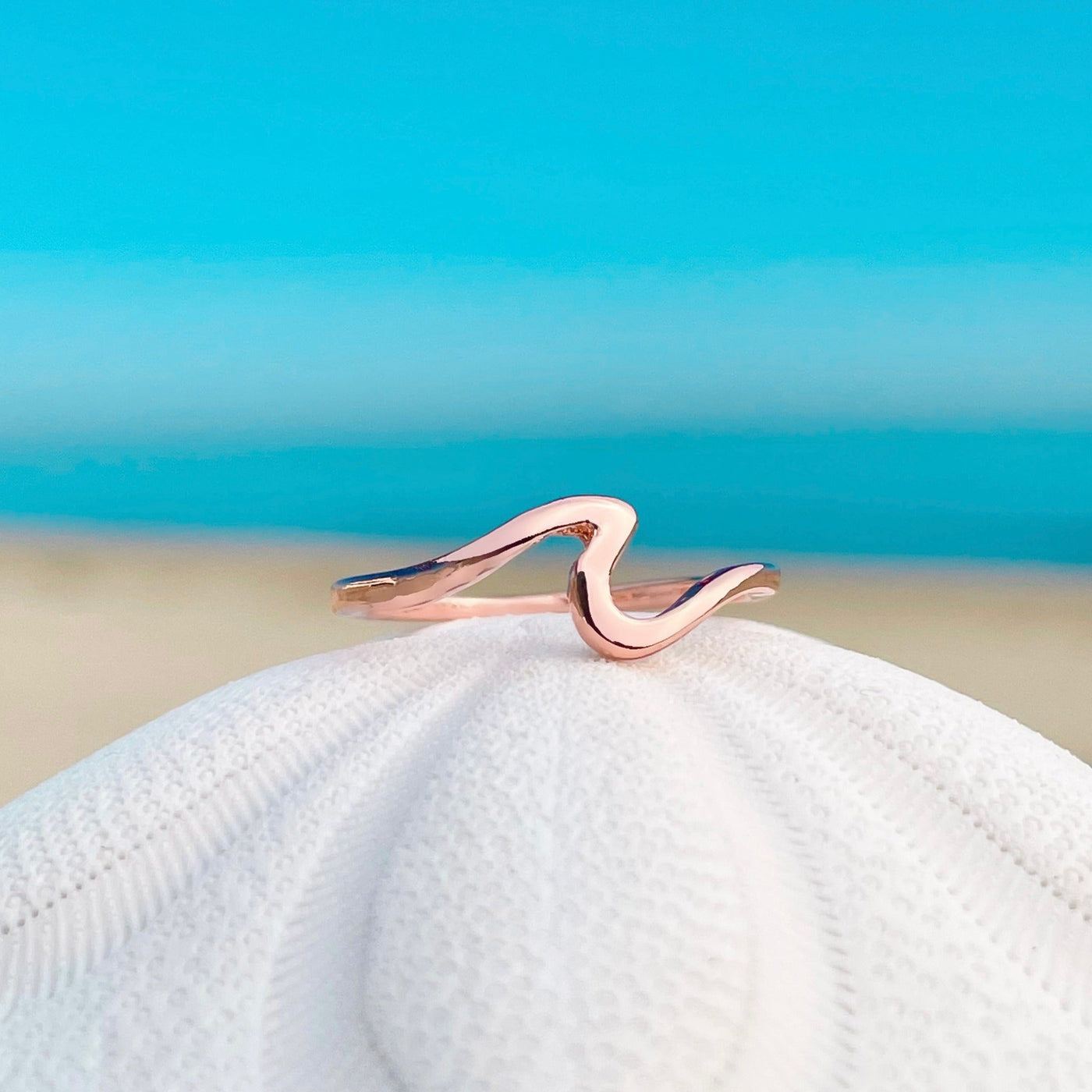 Rose Gold Wave Ring