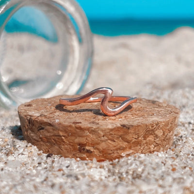 Rose Gold Wave Ring