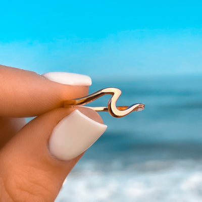 Rose Gold Wave Ring