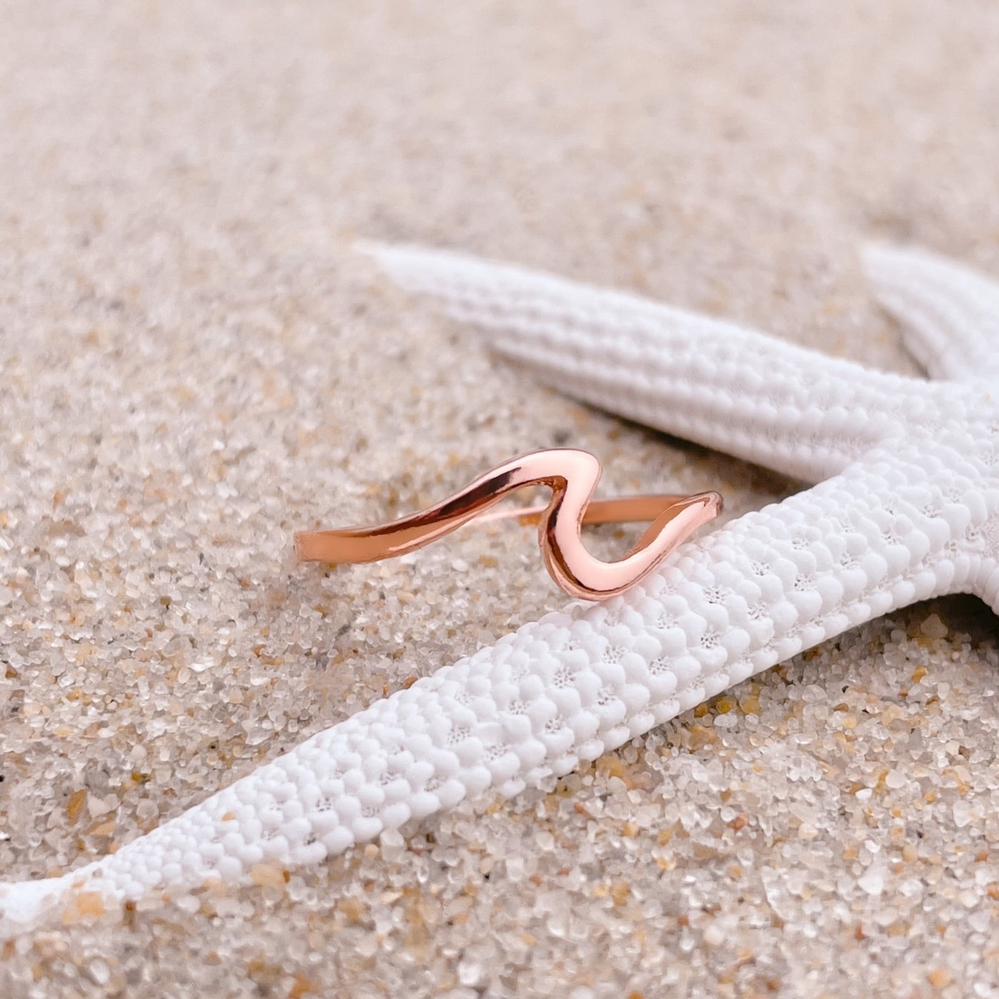 Rose Gold Wave Ring