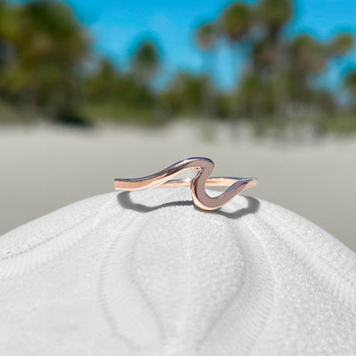 Rose Gold Wave Ring