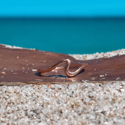 Rose Gold Wave Ring