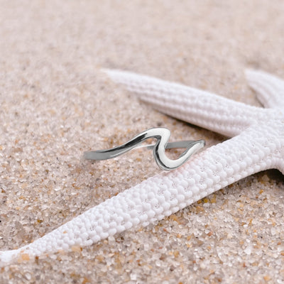 Silver Wave Ring